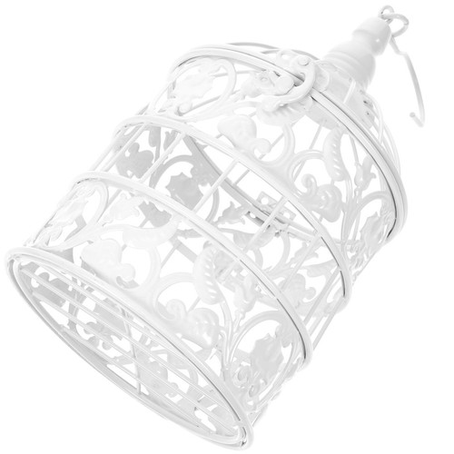 White wire bird - white, cage