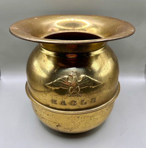 Vintage brass tone - vintage, spittoon