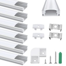 6/10pcs LED Aluminium Channel