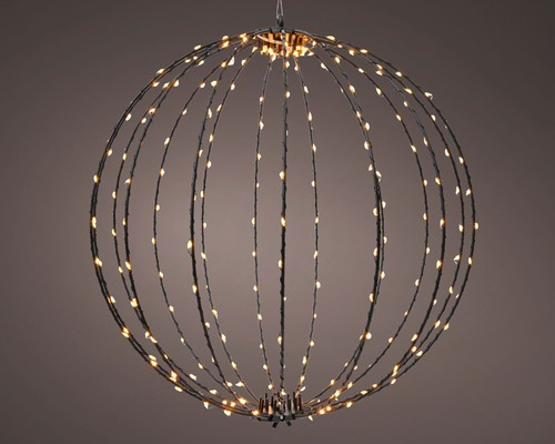 Black christmas led ball - led, light