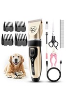 Dog Clippers, Rechargeable Low Noise Cordless Pet Clippers, with 4 Guide Combs