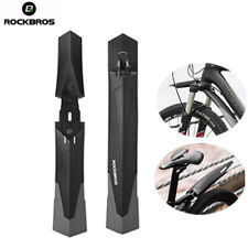 ROCKBROS Bike Fender Mudguard Adjustable Widening Soft Rubber Front Rear Set