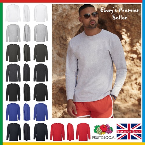Mens plain long sleeve - sleeve, t-shirt