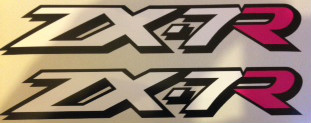 Kawasaki seat decals x - decals, 2