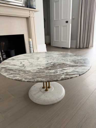 Round marble coffee - marble, table