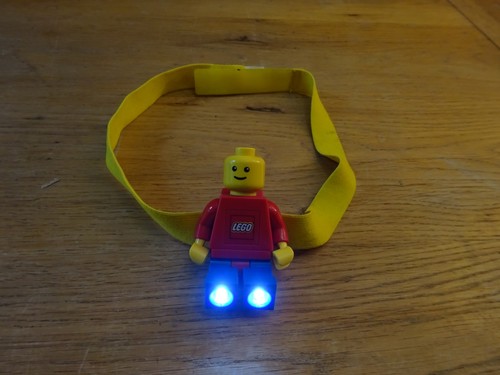 Lego head tourch - lamp, clip