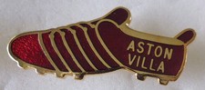 ASTON VILLA FOOTBALL Enamel Pin Badge Boot m