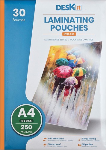 Deskit laminating pouches - deskit, a4