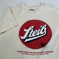 VTG Steib Sidecar Motorcycle BMW NURNBERG Germany Factory T-shirt L USA As-is