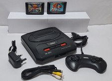 Sega Mega Drive 2 Console Bundle With 2 Cartridges, Reconditioned