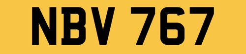 Old private car reg number - car,