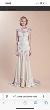 Claire Pettibone Viola Wedding Dress Inc Cathedral Veil - Worn Once 