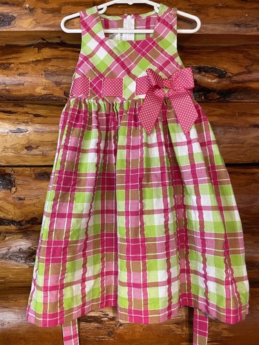 Bonnie jean pink - plaid, girls