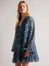 Ted Baker Blue Multi Butterfly