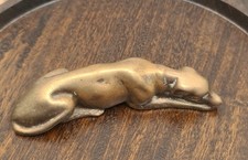 ANTIQUE BRASS GREYHOUND DOG