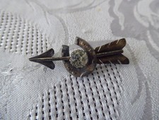 Vintage Arrow Horseshoe Brooch