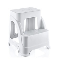 Non-Slip 2 Step Stool Dual Height Step Stool for Kids Toddlers 42x 44cm