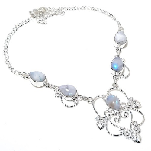 Natural moonstone gemstone - natural, 925