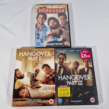 The Hangover Part 1, 2 & 3 Trilogy DVD Lot Bradley Cooper Zach Galifianakis