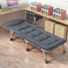 Single Foldable Folding Bed & Mattress Guest Bed Heavy Duty Portable Large Bed..