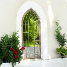 Framed Arched Mirror Wall