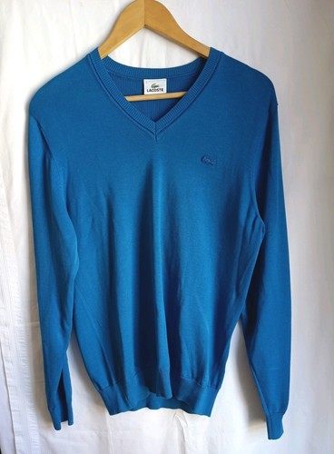 Lacoste blue knit neck - blue,