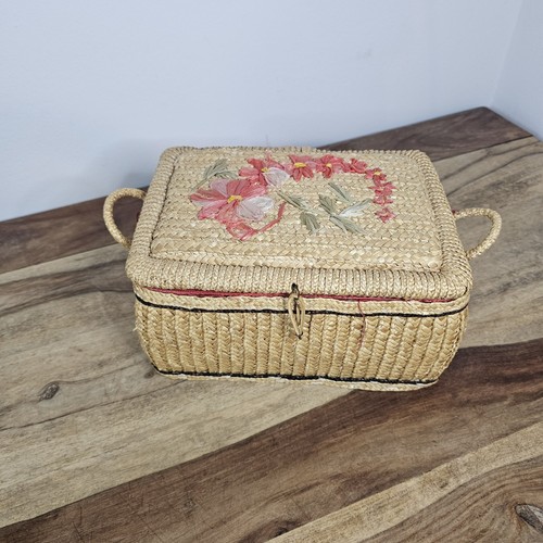 Vintage straw with raffia - vintage,