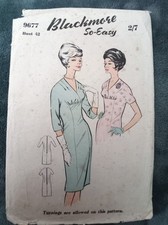 Blackmore So Easy 9677 Ladies Dress Sewing Pattern Size 42 Bust, 34 Waist Uncut