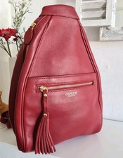 Osprey London Leather Backpack Rucksack Red Medium "Ayers" Backpack 