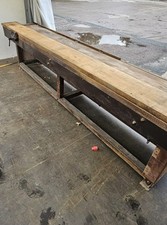 Extra Long Vintage Workbench With Vice 12ft