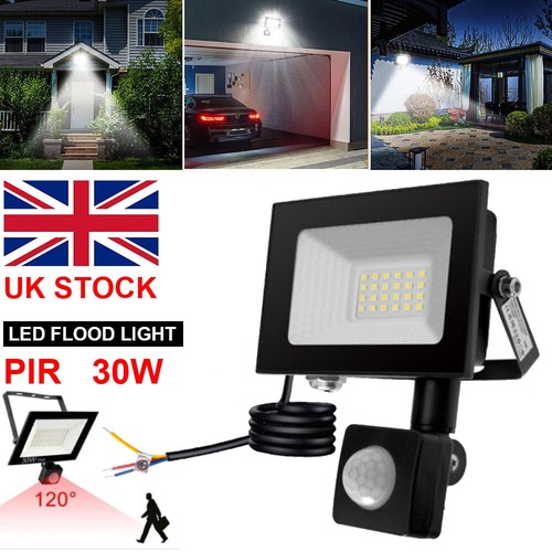 Led floodlight with pir motion - with,