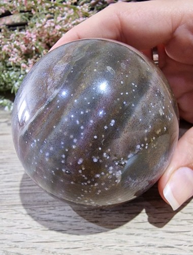 Ocean jasper crystal sphere - crystal,