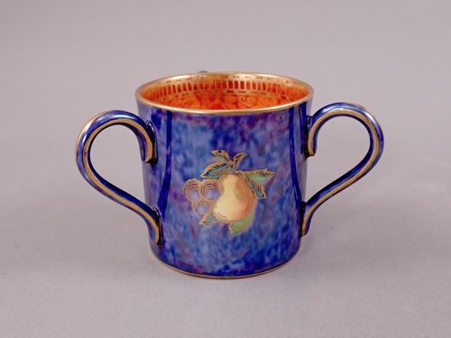 Wedgwood blue lustre fruit - blue, tyg
