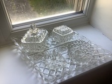 Vintage Large  7 Piece Diamond