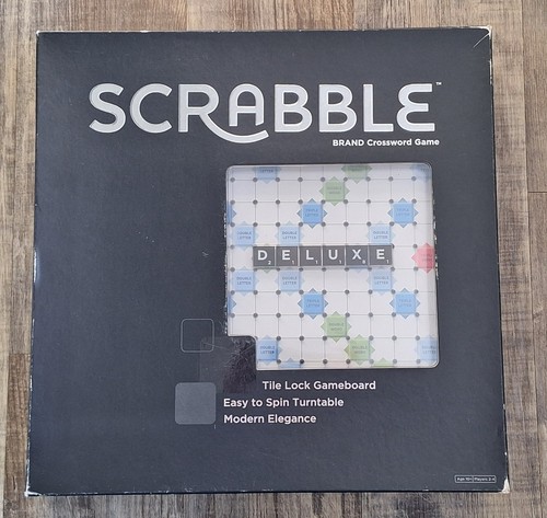 Scrabble deluxe edition black - scrabble,