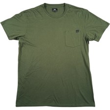 Edwin Pocket T-Shirt Men's XL Slim Fit Khaki Green Cotton Casual Top Tee