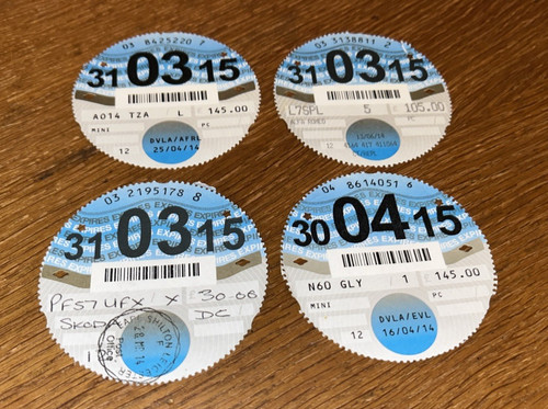 Road tax discs - tax,