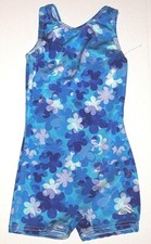 Alpha Factor Biketard Unitard Hologram Bodysuit Flower Bike Leg New Girl XS or S