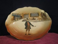Unusual Royal Doulton Mark Tapley Dickensware  Oval Bowl D5175 Seriesware Noke