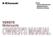 Kawasaki Owners Manual Book 2013 VERSYS 650