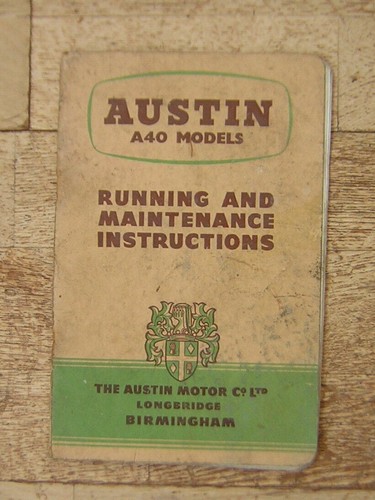 Austin a40 models - , running