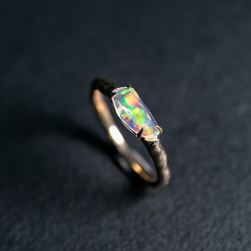 Minimalist mexican fire opal - fire,