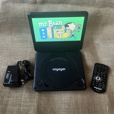 Voyager VYCDVD7 7" Portable DVD Player with Remote & Power Plug - Tested Working