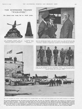 AVIATION The Schneider Trophy Walk-Over - Vintage Print 1931