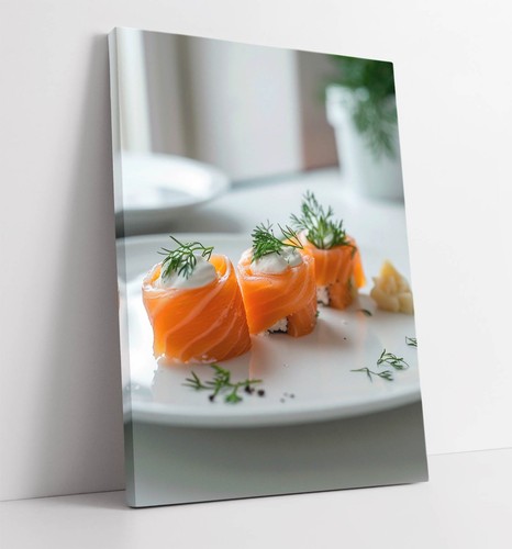 Sushi salmon rolls restaurant - salmon,