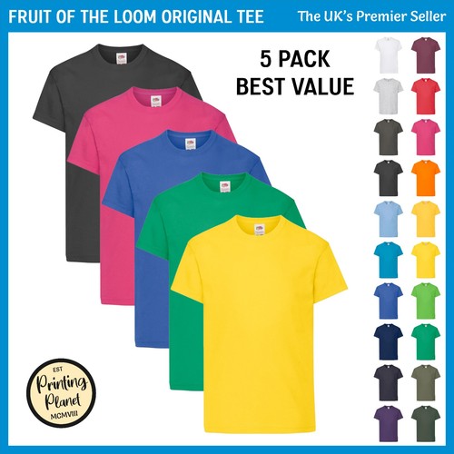 Pack kids plain - 5, t-shirt