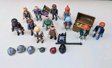 Playmobil Bundle Pirates, Medieval Knights, Zombies, Viking Figures Treasure