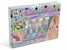 Nail Art Set Make & Paint Fashion & Foil Your Own Nails Varnish Polish Stickers