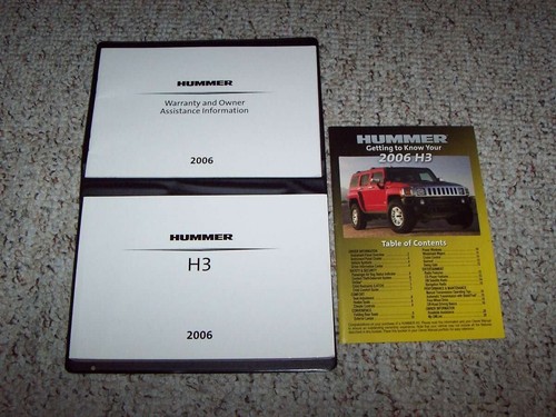 2006 hummer owner operator - h3,