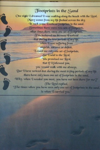 Footprints the sand - footprints,